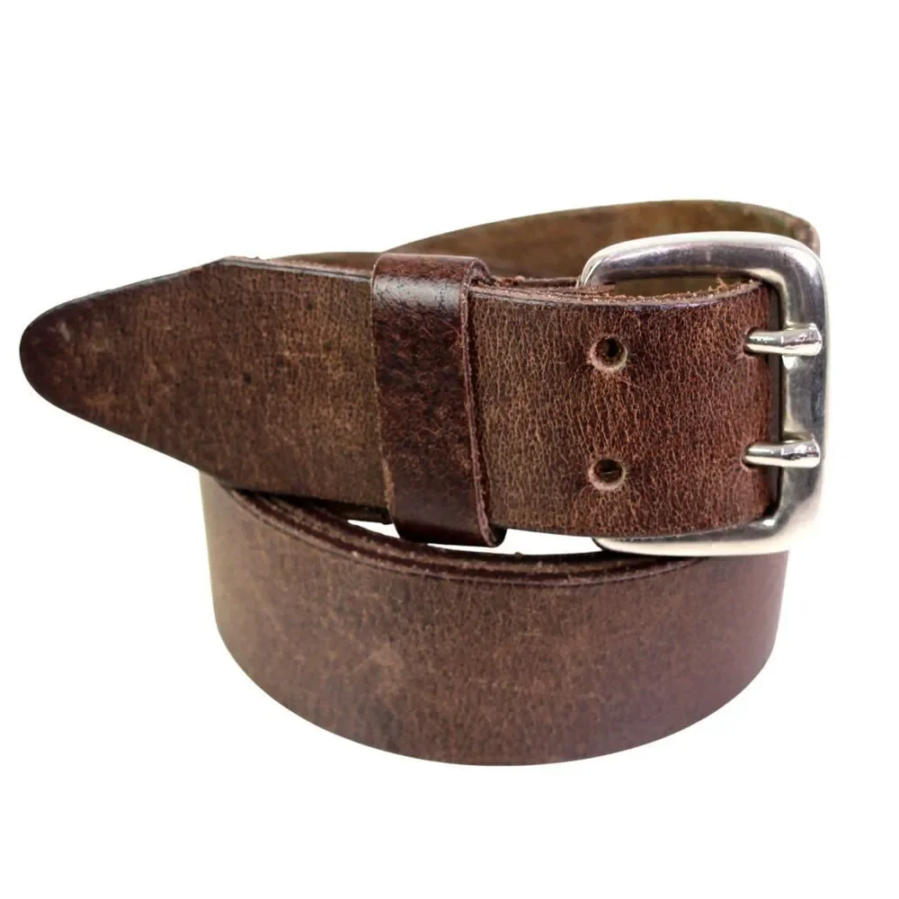 INDIA SADDLE BROWN GENUINE LEATHER 1 1/2